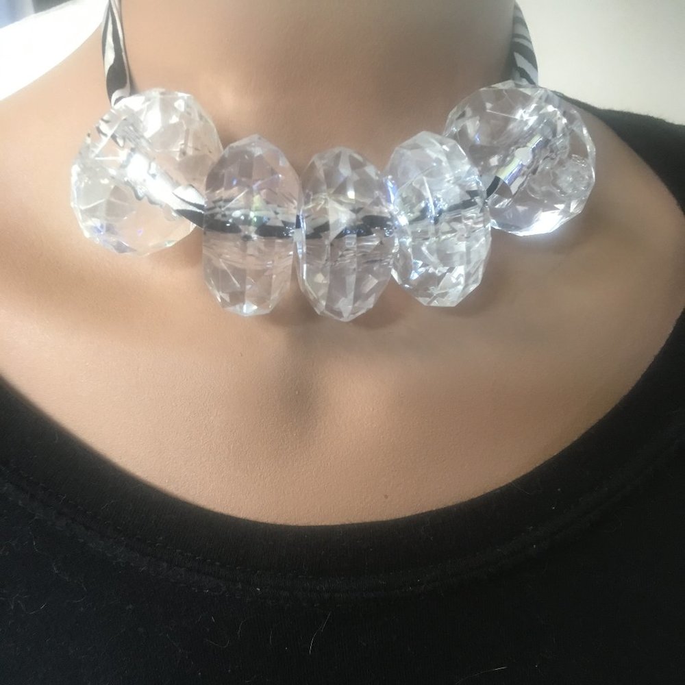 necklace hunk large crystal necklace